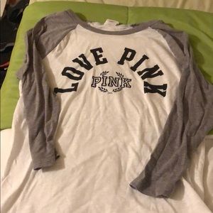 Pink vs baseball tee